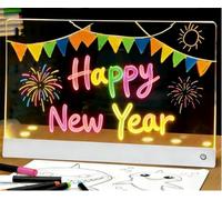 Wondiko Tablette lumineuse Dessin wondiko -Stimuler l'imagination et créative des enfants, développement de la motricité fine, Laissez des enfants découvrir la joie de dessiner (150 * 150mm)