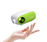 wondywe | Mini projecteur comme cadeau pour les enfants pour regarder des dessins animés/films - Taille d'image de 137 pouces, 480P, prend en charge Fire TV Stick/PC/lecteur USB/DVD - Mini projecteur