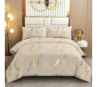 WONGS Bedding Parure de lit à Paillettes pour très Grand lit californien avec 2 taies d'oreiller pour Toutes Les Saisons, Rembourrage en Microfibre Douce, 264,2 x 243,8 cm, Kaki