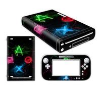 Wonhomke 1Set Vinyl Skin pour Nintendo Wii U Protective Cover Decal Wrapping Cover Game Console Decor Stickers Full Set Anti-Scratch (PS4-009)