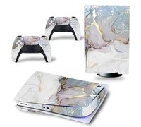 Wonhomke Marbre Design pour Skin Sticker pour l'édition à Base de Disques de la PS5 pour PS5 Skin Sticker Décalcomanie en Vinyle pour PS5 PVC Sticker Skins (PS5-013)
