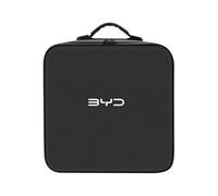 Woniyal 1 Pièce Sac Câble de Recharge pour BYD Seal 07 2025 Organisateur Coffre Étanche Cuir PU Rangement Câbles Voiture avec Fixation Velcro,Square