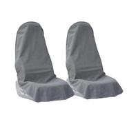 Woniyal 1 Pièces Housse Siège Serviette Voiture Avant pour Ford Explorer EV 2024, Nappe Assise Sueur Serviette Siège Couverture Polyester Lavable, Driver and Front Passenger-Grey