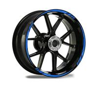 Woniyal 1 Set Bande Réfléchissante pour Jante Convient pour Ducati Scrambler 1100 Sport Pro 2020-Present, Autocollant Bord Roue Moto Protection Extérieure Style Trim,Blue