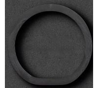 Woniyal 1Pc Couvre Volant pour Polestar 2 2019 2020 2021 2022 2023 2024 en Daim Antidérapant Respirant Haute Qualité avec Couture Diamant Accessoire de Protection Durable,D-Shaped-Black