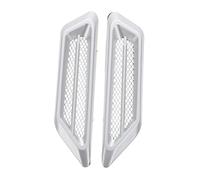 Woniyal 2 Pcs Autocollant Ouïe de Requin Convient pour Kia Cee'd SW 2015-2018, Décoration Ventilation Latérale Voiture Autocollant Aile Extérieur,Silver