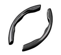 Woniyal 2 PCS Couvre Volant Adapté pour Ford Focus Turnier 4 (IV) HP I 2018-2024, Accessoires Auto Protège Volant Grip de Volant Décoration de Volant Coque Housse Volant Adapté,Black