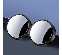 Woniyal 2 Pièces Miroir Angle Mort pour Hyundai i10 II IA/BA 2013-2019 Rétroviseur Auxiliaire 360° Réglable Verre HD Convexe Grand Angle avec Ventouse,Black