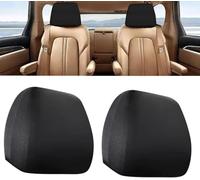 Woniyal 2 Pièces Protège Appui-Tête de Voiture pour Audi A8 D3(4E2,4E8)(2002-2010), Auto Housse de Appui Tête, Accessoire Intérieur, Tissu Synthétique Élastique