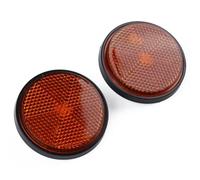 Woniyal 2 Pièces Réflecteurs Moto pour Yamaha Tricity 125 155 300 2018-2025, Catadioptre Rond Sécurité Signalisation Réfléchissant Lumineux Avertissement Plaque,Red