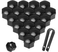 Woniyal 20 Pièces Cache-Écrous de Roue pour Kia EV6 I 2021-2024, Bouchons de Boulon Protection Hexagonale Capuchons de Vis Durable Accessoires Jante,Black-21mm