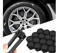 Woniyal 20 Pièces Capuchons D'Écrou de Roue pour Smart ForTwo 450 1998-2007, Cache Boulon Boulon Ecrou Couvre Capuchons Protection Hexagonal Écrous de Roue,21mm
