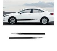 Woniyal 2Pcs Autocollants de Rayures Latérales pour Polestar 2 I 2020-2024 Bandes Graphiques de Portière en Vinyle Décoration de Sport de Course