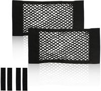 Woniyal 2Pcs Filet de Coffre pour Audi A4 2020-2025 2026, Organisateur de Carga, Maille de Rangement, Poche de Filet Élastique Arrière Siège Pochette,Small