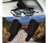 Woniyal 2pcs Porte-Lunettes de Voiture Convient pour MG Marvel R 2021-2026, Support Lunettes Magnétique Clip Pare-Soleil Robuste Accessoire Premium,Black