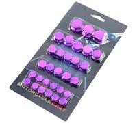 Woniyal 30 Pièces Cache-vis de Moto pour R1200 GS LC Adventure 2014 2015 2016 2017 2018, Capuchons d'Écrou Brillants Boulons Décoratifs Moteur Protection Style Ornementale,D