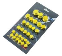 Woniyal 30 Pièces Cache-vis de Moto pour R1200 GS LC Adventure 2014 2015 2016 2017 2018, Capuchons d'Écrou Brillants Boulons Décoratifs Moteur Protection Style Ornementale,F