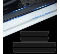 Woniyal 4 Pièces Protection Seuil de Porte pour Audi A1 A3 A4 A5 A6 A7 A8 B6 B7 B8 B9 C6 C7 C8 D3 D4 D5 D6, Film Protecteur Transparent Anti-Rayure Auto Bande de Garde Invisible Adhésive