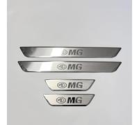 Woniyal 4 Pièces Protection Seuil de Porte Voiture pour MG Comet EV 2023-, Voiture Acier Inoxydable Seuil Porte Plaques Bande pédale Bienvenue,Black-1