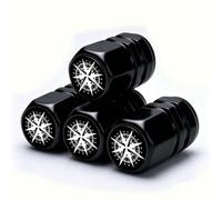 Woniyal 4X Bouchon de Valve Compatibles pour Poignée de Porte pour Renault Twingo III/5-türer (AB Bj.2014)