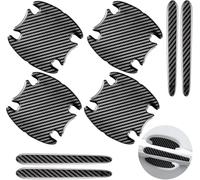 Woniyal 8 Pièces Protège Poignée de Porte Voiture pour Opel Vectra Vauxhall Vivaro meriva Insignia, Autocollant Fibre de Carbone 3D, Film Protecteur de Haute Qualité pour Extérieur de Voiture