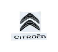 Woniyal Autocollants 3D Logo de Voiture pour Citroen Xsara Picasso (N68) MPV 2012-2017, Emblem Sticker Badge Chrome Stickers Insigne Tuning Signes Accessoires Décoration,Black-11.5cm-A