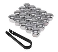 Woniyal Cache Ecrou de Roue Auto pour Abarth Grande Punto 199 2007 | 20Pcs cache ecrou de roue avec outil d extraction, capuchons de protection antirouille pour boulons 17mm 19mm 21mm