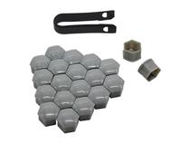 Woniyal Cache Ecrou de Roue Auto pour Abarth Grande Punto 199 2007 | 20Pcs cache ecrou de roue avec outil d extraction, capuchons de protection antirouille pour boulons 17mm 19mm 21mm
