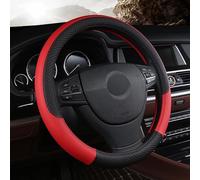 Woniyal Couvre Volant Voiture pour Nissan Qashqai J12 e-Power 2022-2024 2025, Cuir Microfibre Respirant Antidérapant Protection Direction Accessoires Intérieur,Red