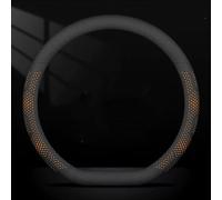 Woniyal Couvre Volant Voiture pour VW ID Buzz 2022-2023 2024,Antidérapant Couvre en Cuir Microfibre, avec Ligne Antidérapante, Accessoires Intérieurs Auto, Orange -D