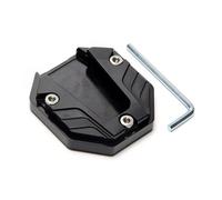 Woniyal Élargisseur de Béquille Latérale pour QJiang SRV 125 (2023-present) CNC Aluminium Antidérapant Support de Béquille Moto Plaque de Base 1 Pièce,Black