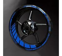 Woniyal Liseret de Jante pour Honda GL 1500 Gold Wing Aspencade/GL 1500 Gold Wing SE, Autocollant Roue Réfléchissant Décoration Sportive Moto Graphique Bande Bordure Accessoire,D