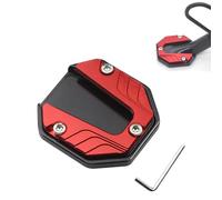 Woniyal Plaque D'Extension de Plaquette de Béquille Latérale Moto pour Honda Africa Twin CRF1000L Adventure Sports, Aluminium Béquille Latérale Agrandie Une Meilleure Stabilité,Red