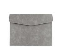 Woniyal Pochette Document pour Mazda CX-30 1 (I) DM I 2019-2025 | Étui Porte Carte Grise Cuir Synthétique Rangement Boîte à Gants Organiseur Gris 27x20cm