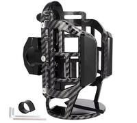 Woniyal Porte-gobelet Moto pour Yamaha R3 2021-2024, Réglable Porte-Bouteille Guidon Pare-Carters Support Eau Pivotant Fixation,B