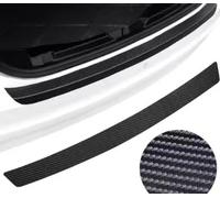 Woniyal Protection Seuil de Coffre en Carbone pour Abarth 500 500L 500X Bravo 2022, Anti-Rayures Garde Contre Les Rayures des Chiens et des Bagages Accessoire Voiture