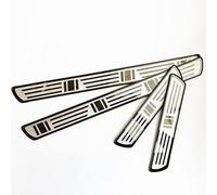 Woniyal Voiture Acier Inoxydable Seuil Porte Plaques pour Seat Ateca FR X-Perience, 4 Pièces Threshold Bar Protection Autocollant Anti-Rayures Anti-Dirty Plinthes Pédale