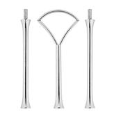 WonJoxel Kit de 6 plateaux à étages pour gâteaux, cupcakes, thé de l'après-midi, fête de mariage, présentoir pour servir dessert, cupcakes, aliments (feuille de ginkgo argentée)