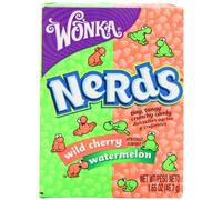 Wonka Nerds Watermelon and Wild Cherry 46.7 g (Pack of 9)