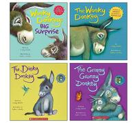 Wonky Donkey Series Collection 4 Books Set By Craig Smith (Wonky Donkey's Big Surprise, The Grinny Granny Donkey, The Dinky Donkey, The Wonky Donkey)