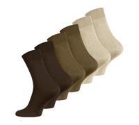 Wonky Line 6 paires de chaussettes en bambou pour hommes, Confortables et respirantes en véritable fil de bambou, Super douces, Mix-4, 40-45