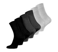 Wonky Line Chaussettes Bambou Homme Lot de 6 Paires | Douces Respirantes Confortables | Fil de Bambou Véritable | Sans Couture | Pointure 40-45 - Mix-6
