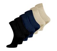 6 paires de chaussettes en bambou pour hommes, Confortables et respirantes en véritable fil de bambou, Super douces (FR/ES, Alpha/lettres, Taille unique, Taille normale, Taille normale, Mix-2)