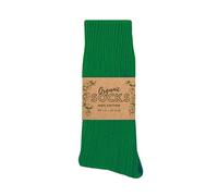 Wonky Line Chaussettes Coton Bio GOTS Certifié - Unisexe Homme Femme - Respirantes Douces Confortables - 7 Couleurs Disponibles - Écologiques Durables - Vert - 39-42