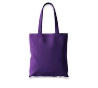 Wonky Line Sac fourretout en coton de qualité supérieure, sac de courses respectueux de l'environnement, toile 100% coton, sac d'épicerie réutilisable, longue poignée extra solide (Violet)