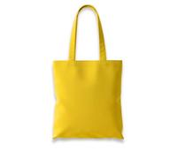 Wonky Line Sac Tote Bag en Coton - Cabas Shopping Réutilisable 38x42cm avec Anses Longues 70cm - Sac Courses Tissu Lavable et Résistant pour Femme Homme - Fourre-Tout - Moutarde