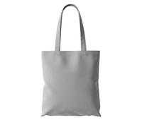 Wonky Line Sac Tote Bag en Coton - Cabas Shopping Réutilisable 38x42cm avec Anses Longues 70cm - Sac Courses Tissu Lavable et Résistant pour Femme Homme - Fourre-Tout - Gris
