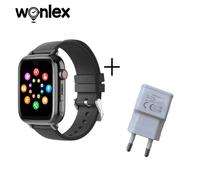 Wonlex 4G Montre Intelligente Enfants Gps Wifi Localisation Kt34 Appel Vidéo Sos Alerte Tracker Moniteur Google Store Jeu Enfant Smartwatch 2025.Black And Plug.
