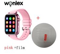 Wonlex-Montre Intelligente Kt34 Pour Enfants,Wifi 4g,Appel Vidéo,Traqueur Gps,Google Play,Mode Praq,Outil De Montre Intelligente Pour Enfants -Rose And Film-European Version