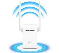 WONLINK Répéteur WiFi Puissant NE3402,Amplificateur WiFi 300Mbps WiFi Extender Range Booster 2,4 GHz Extenseur sans Fil Compatible avec 4 Mode et Configuration WPS, Couverture WiFi de 100 m²